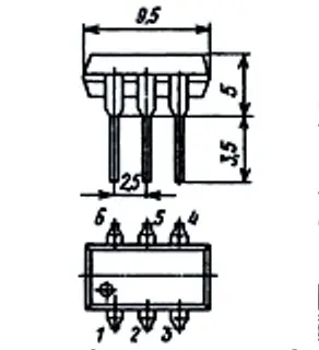 АОТ166Б оптопара транзисторная фото 2