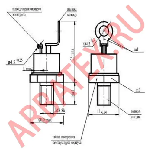 2Т132-50-1-45В2 тиристор фото 3