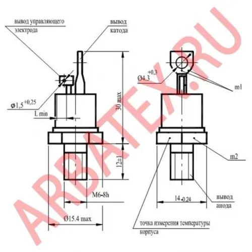2Т122-25-11 тиристор фото 3