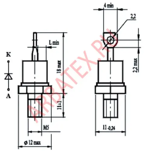 Д112-16-16 диод фото 2