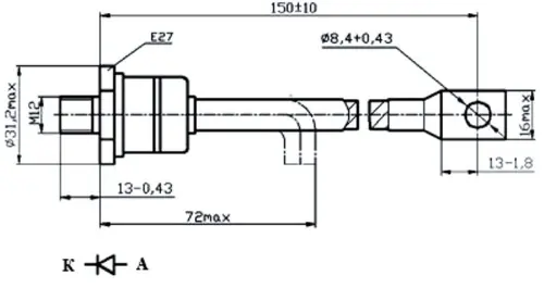ДЧ251-200Х-10 диод фото 2