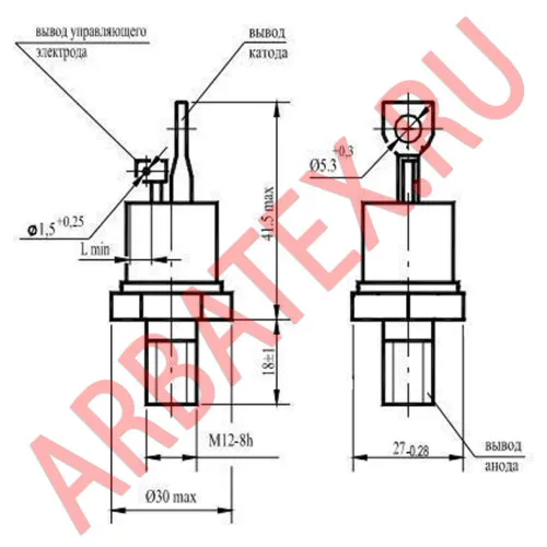 Т152-100-8-6 тиристор фото 3 Т152-100-8-6 тиристор фото 3
