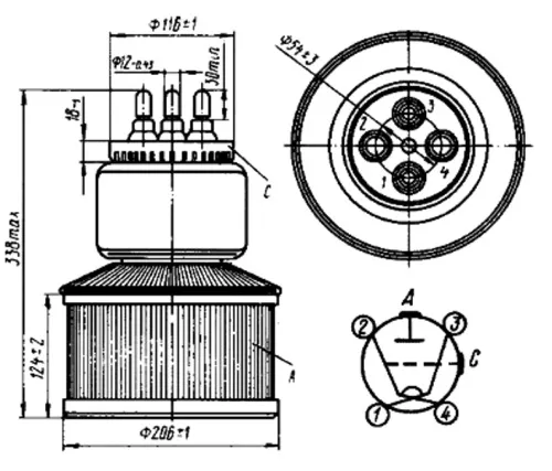 ГК-9Б генераторный триод фото 3
